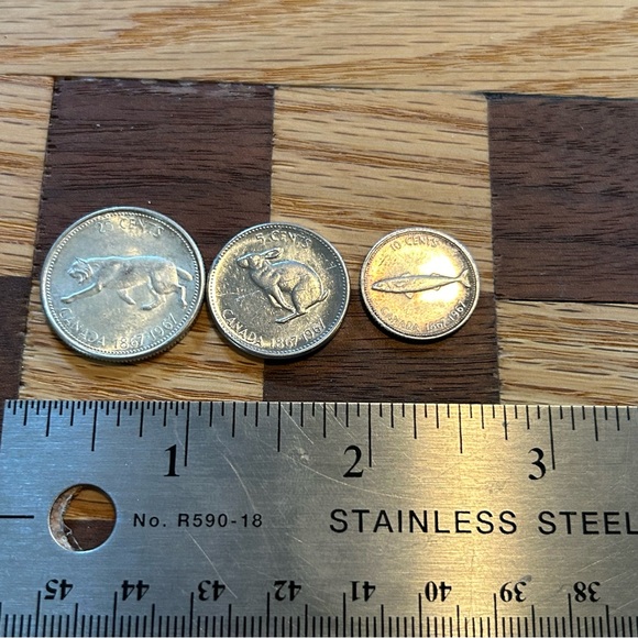 Canadian Centennial Coin Bundle of 9qty coins - 1867 - 1967 - Great little set - Picture 5 of 5